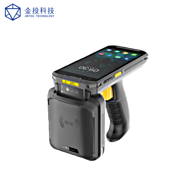 UHF RFID Handheld PDA Reader Writer Android 11 with 4G LTE GPS Long Range 20m Barcode Scanner for Asset Inventory Management
