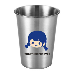 Vaso para cepillos de dientes de acero inoxidable para parejas, 450 ml, diseño Together Forever, para niños y niñas - Product Image 3