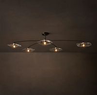 Plafonnier en forme de branche, plafonnier encastré, luminaire suspendu de style américain, luminaire encastré pour salon