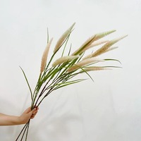 Kunstmatige sierplanten, hondentailgras, 3-koppige rietbloem, decoratie voor de woonkamer, landschapsaanleg