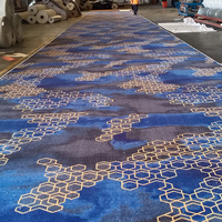 Moquette murale imprimée commerciale en polyester, épaisseur 7-8 mm, largeur 4 m, pour hôtel, bureau, hall, espace public