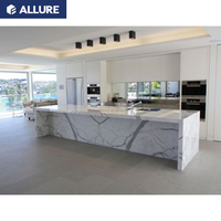 Armoires de cuisine de luxe au design moderne d'Australie kitchenette modulaire avec shaker et garde-manger armoires de cuisine tout-en-un prêtes à assembler