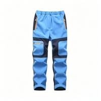 Indepth Kids Outdoor Fleece gevoerde zware polyester/rayon broek met rits, omkeerbaar, milieuvriendelijk, winddicht, voor lente en herfst