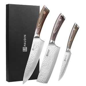 Juego de <span class=keywords><strong>cuchillos</strong></span> universales para Artes Culinarias, regalo minimalista, juego de <span class=keywords><strong>cuchillos</strong></span> de cocina autoafilables de acero inoxidable de 3 piezas - Product Image 3