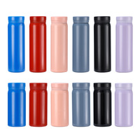 Mini thermos en acier inoxydable, isolé sous vide, 200 ml, anti-fuite, bouteille de voyage portable pour sac à dos, bureau, usage quotidien