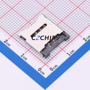 MICRO-SIM-006-H18 SIM Card Connector SMD Connector Flip Cover Type Micro SIM Card Card Holder 1.8mm - Product Image 1