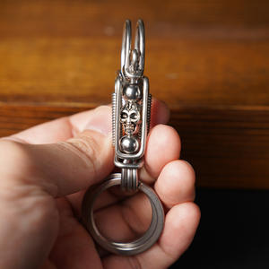 Pequeno pássaro Keychain Handmade Craft Chaveiro Aço inoxidável Latão 2 dobra chaveiro para promoção - Product Image 5