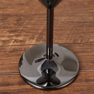 Più venduto 300ml in acciaio inox Cocktail bicchiere di vino Design classico con capacità personalizzata per il vino Margarita in metallo tazza di caffè - Product Image 3