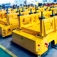 AGV de transfert extérieur OEM 5 tonnes à navigation magnétique et évitement d'obstacles par laser, véhicule robotisé à guidage automatique