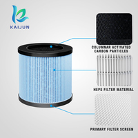 Filter HEPA Karbon Aktif KAIJUN Serat Sintetis untuk Pembersih Udara AROEVE, Kompatibel dengan AROEVE MK08W MK09W