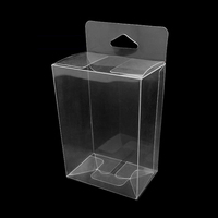 Boîte en plastique transparente imprimée en PVC, boîte d'emballage en PET, boîtes personnalisées transparentes avec logo, emballage