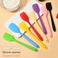 Spatule en silicone de qualité alimentaire résistante à la chaleur, antiadhésive, grattoir à crème, facile à nettoyer, flexible, outil de cuisine pour mélanger
