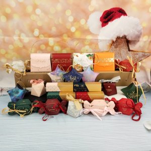 Petite boîte à <span class=keywords><strong>dragées</strong></span> pliable pour <span class=keywords><strong>mariage</strong></span>, boîte à chocolats, boîte à bonbons, boîte cadeau de <span class=keywords><strong>mariage</strong></span> - Product Image 3