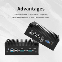 Mini PC Industrial Sin Ventilador N100/N150/N305 para Sistema de Control, Computadora Integrada con Windows 11/Linux, GPIO, LAN Dual, 32 GB DDR5