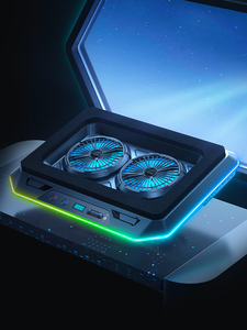 Tăng áp kép fan hâm mộ máy tính xách tay làm mát Pad sản phẩm mới nhất - Product Image 2