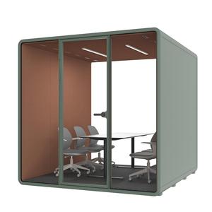 4 Seat Office Pod Soundproof Conference Booth for University Campus Group Projects - Product Image 2