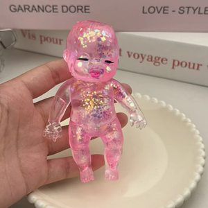 Colorful Gold Powder Squeezing Toy Slow Rebound <b>Black</b> Doll Cute Pet Fidget Toy for <b>Vent</b> Decompression Factory Wholesale - Product Image 3