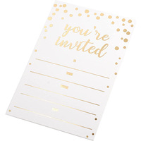 Carte d'invitation de mariage personnalisée de luxe simple à impression personnalisée avec ensemble d'enveloppes