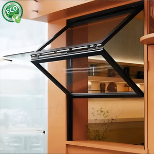 Aluminum Alloy Foldable <b>Window</b> With Double Glazed Stacked Glass Vertical Opening Foldoing <b>Window</b> and Door - Product Image 3