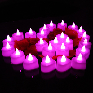 Luces de té de color de bodas en forma de corazón románticas LT240058 Luz de vela de plástico vela <span class=keywords><strong>LED</strong></span> Luz de vela <span class=keywords><strong>Led</strong></span> en forma de corazón - Product Image 4