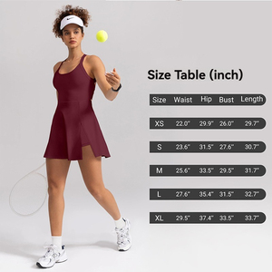 Gaun Olahraga Ukuran Besar Bahan Bernapas untuk Musim Panas, Cepat Kering, Sejuk, Pakaian Yoga, Fitness Outdoor, Golf, Tenis - Product Image 5