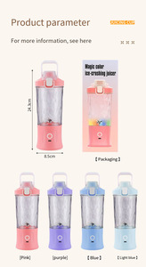 Portable Mini 600ml <strong>Juicer</strong> Machine Travel <strong>Blender</strong> Cup with 6 Blades USB Power Source <strong>Ice</strong> <strong>Crusher</strong> <strong>Juicer</strong> Bottle - Product Image 6