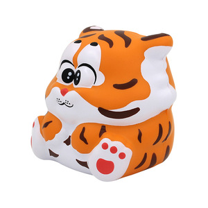 ของเล่นบีบตุ๊กตาเสือ PU บีบแล้วคืนตัวช้า ของเล่นคลายเครียดสำหรับเด็กอายุ 2-4 ปี ใช้ได้ทั้งเด็กชายและเด็กหญิง - Product Image 1