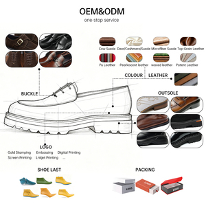 Chaussures en cuir légères pour hommes OEM, style Derby bicolore blanc et marron, d'inspiration britannique, polyvalentes pour les trajets quotidiens - Product Image 4