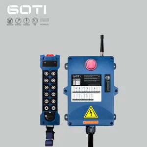Control remoto de grúa de 2 velocidades inalámbrico de 12 canales GOTI con controlador de botón pulsador EMS