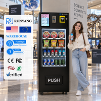 Distributeurs automatiques intelligents RUNYANG pour articles de vente au détail, distributeur combiné de snacks, aliments et boissons