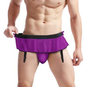 Venta al por mayor de ropa interior sexy de los hombres con ligas Tangas T-pants Culottes - Product Image 3