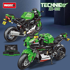 WOMA TOYS C0927 Juguete <span class=keywords><strong>de</strong></span> Construcción <span class=keywords><strong>de</strong></span> Motocicleta Técnica a Escala 1:6, Bloques <span class=keywords><strong>de</strong></span> Construcción, Kit <span class=keywords><strong>de</strong></span> Moto - Product Image 2