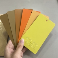 Poudre plastique électrostatique thermofissile orange vif pour décoration architecturale, offrant une résistance exceptionnelle à la corrosion