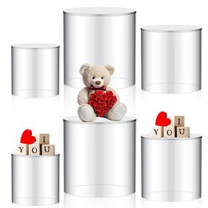 Прозрачная Круглая полка для подставки с полым дном для настольного ювелирного дисплея - Product Image 3