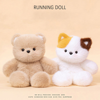 Jouets en peluche créatifs et doux, animaux mignons en peluche, ours, chat, mouton, poupée kawaii, animaux en peluche habillés, cadeau pour la Saint-Valentin, anniversaire