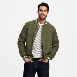 Chaqueta Varsity de Manga Larga para Hombre, con Logotipo Personalizado OEM, Calidad Premium, Venta al Por Mayor, Chaqueta de Béisbol Informal para Ropa de Invierno Masculina - Product Image 1