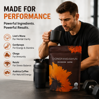 Mélange de café instantané protéiné Keto sans sucre personnalisé, poudre de café aux champignons et au collagène pour les soins quotidiens du corps et la santé