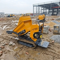 KC500 500kg Mini-Raupendumper Euro 5 Koop Dieselmotor Hydraulischer Selbstentlader Kleiner Kettentransporter für Landwirtschaft und Bau