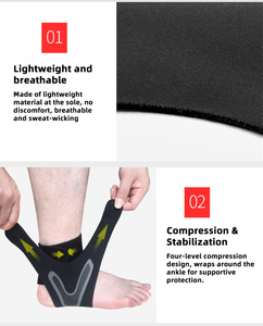 <span class=keywords><strong>Tobillera</strong></span> Deportiva Ajustable y Cómoda <span class=keywords><strong>con</strong></span> Compresión para Entrenamiento, Gimnasio y Deportes - Product Image 5
