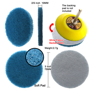 3Inch Fijn/Medium/Grove Kwaliteit Haak En Lus Schrobkussen Schuurmiddel Reinigingsdoek Industrieel Schuursponsje Voor Oppervlaktereiniging - Product Image 2