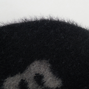 <span class=keywords><strong>Bonnet</strong></span> <span class=keywords><strong>en</strong></span> mohair tricoté personnalisé avec motif jacquard patte d'animal, doux et duveteux, pour marque de mode, vente <span class=keywords><strong>en</strong></span> gros, usine OEM - Product Image 6