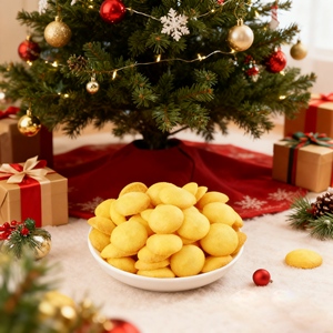 Biscuits ronds croustillants et délicieux, collations de loisirs, petits et portables, biscuits aux œufs ronds adaptés pour le partage - Product Image 3