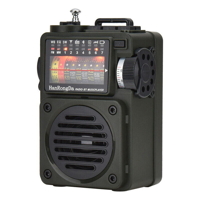 HRD-700 Portable Radio Full Band Receiver for FM/AM/SW/WB Blue-tooth Music Player World Band Coverage