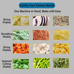 Continuous Feeding <b>Vegetable</b> Cutter For Food Processing Onion Green Pepper Carrot Shredding And Slicing Equipment - Product Image 5