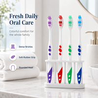 Brosse à dents orthodontique OEM ODM, usine de moules propre, impression de logo personnalisé, emballage personnalisé, emballage individuel, CE FDA