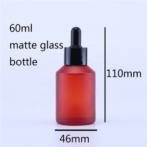60ml <span class=keywords><strong>vide</strong></span> De Luxe mat givré en verre d'emballage cosmétique flacon compte-gouttes avec <span class=keywords><strong>Pipette</strong></span> Noire pour le pétrole - Product Image 6