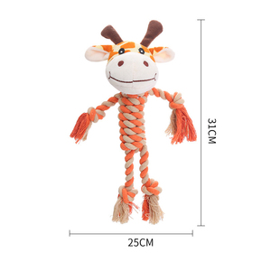 Giocattoli di corda di peluche per cani da compagnia carini da masticare - Product Image 3