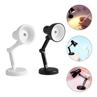 Lámpara de Lectura Plegable Premium con Superficie Lisa e Iluminación Suave para Estudio, Dormitorio, Sala de Estar, Lámparas de Mesa