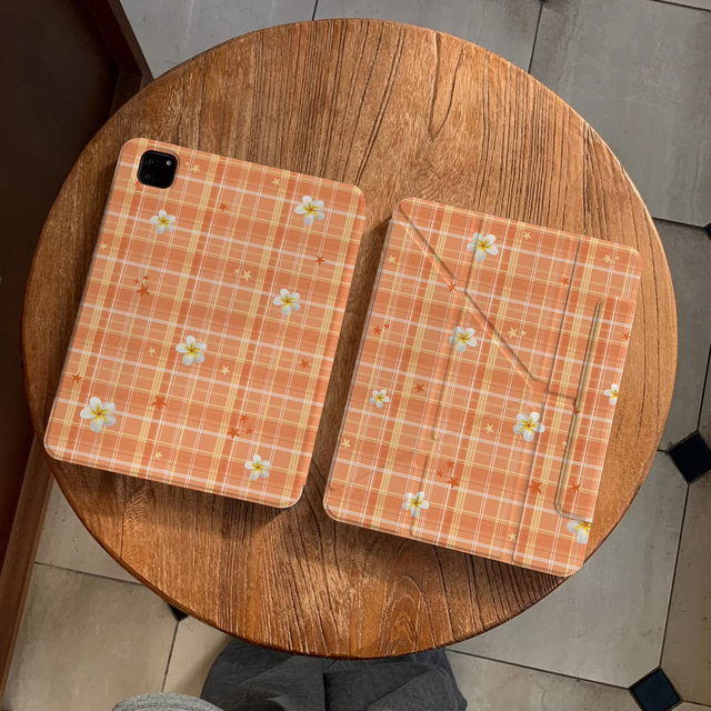 Light Fresh Floral Pattern Is Suitable for iPad 10/11 Generation Tablet Protective Cases Pro 12.9 Anti-drop Mini 6 Fashionable