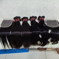 Letsfly Vente en Gros Cheveux Raides 18 Pouces Mèches 100% Cheveux Humains en Stock Grade 9A Couleur Naturelle Extensions de Cheveux Vierges Bruts Brésiliens